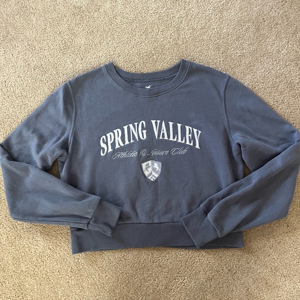 Hollister cropped crewneck